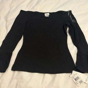 NWT Madison & Berkeley black off the shoulder top